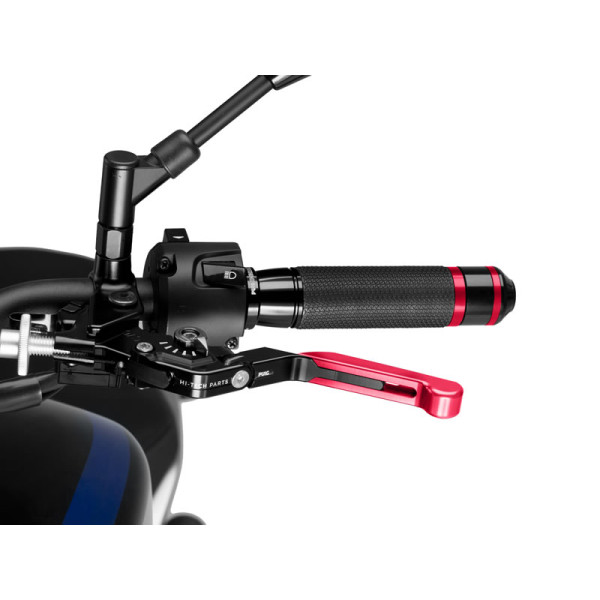 Puig Extendable Folding V3 Clutch (Red Extender With Blue Selector) Black